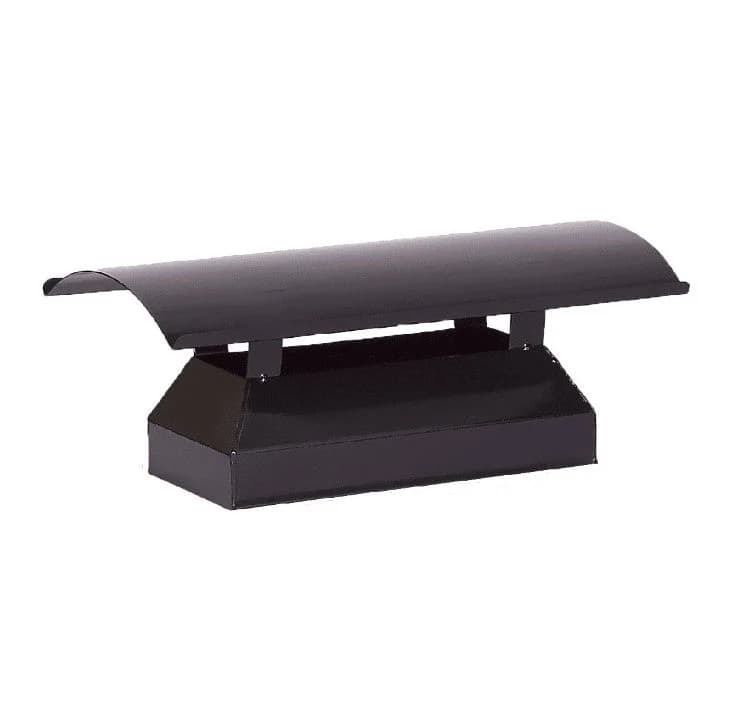 Home Fires Mild Steel Fireplace and Braai Flue Pipe Fixed Cowls - Slip-On - Various Size Options