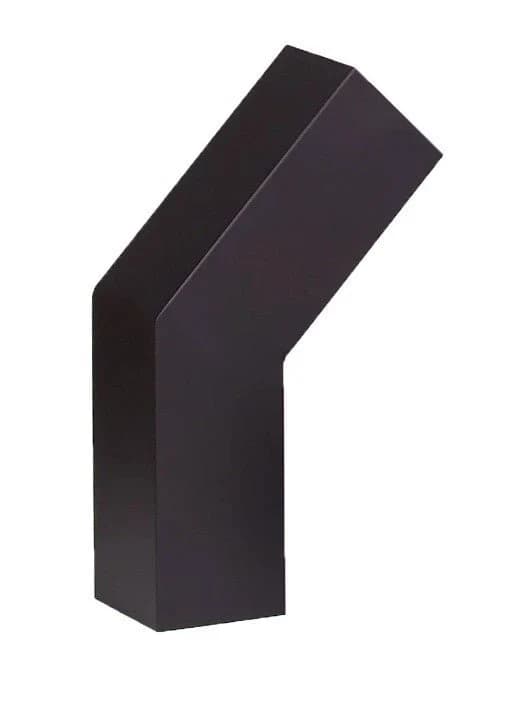 Home Fires Mild Steel Fireplace Chimney / Flue Pipe 45 Degree Bends - Square and Octagonal - Various Sizes