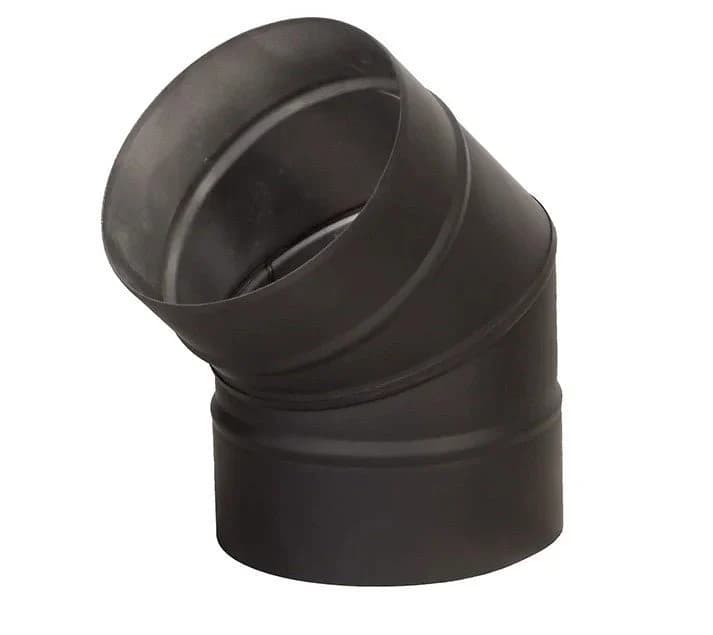 Home Fires Round Stainless Steel (Black) Chimney Flue System - Various Components Available