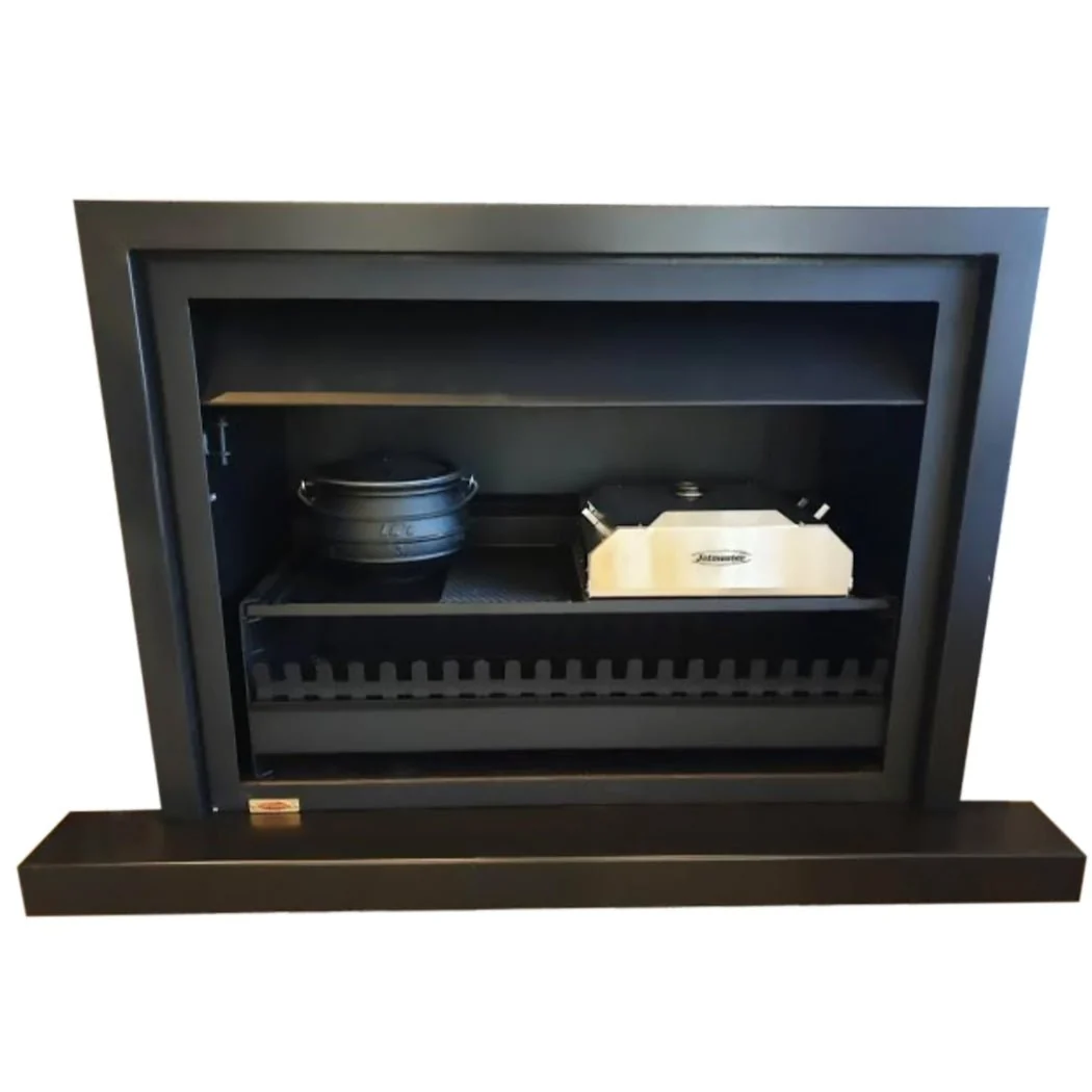 Jetmaster 4-in-1 Quadro Built-In Braai - Fireplace, Braai, Pizza Oven and Potjie Cooker