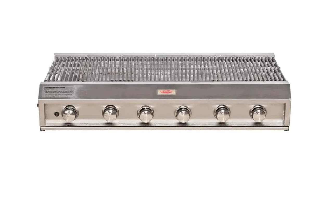 Jetmaster 6-Burner Shallow 304 Stainless Steel Gas Insert Griller/ Braai