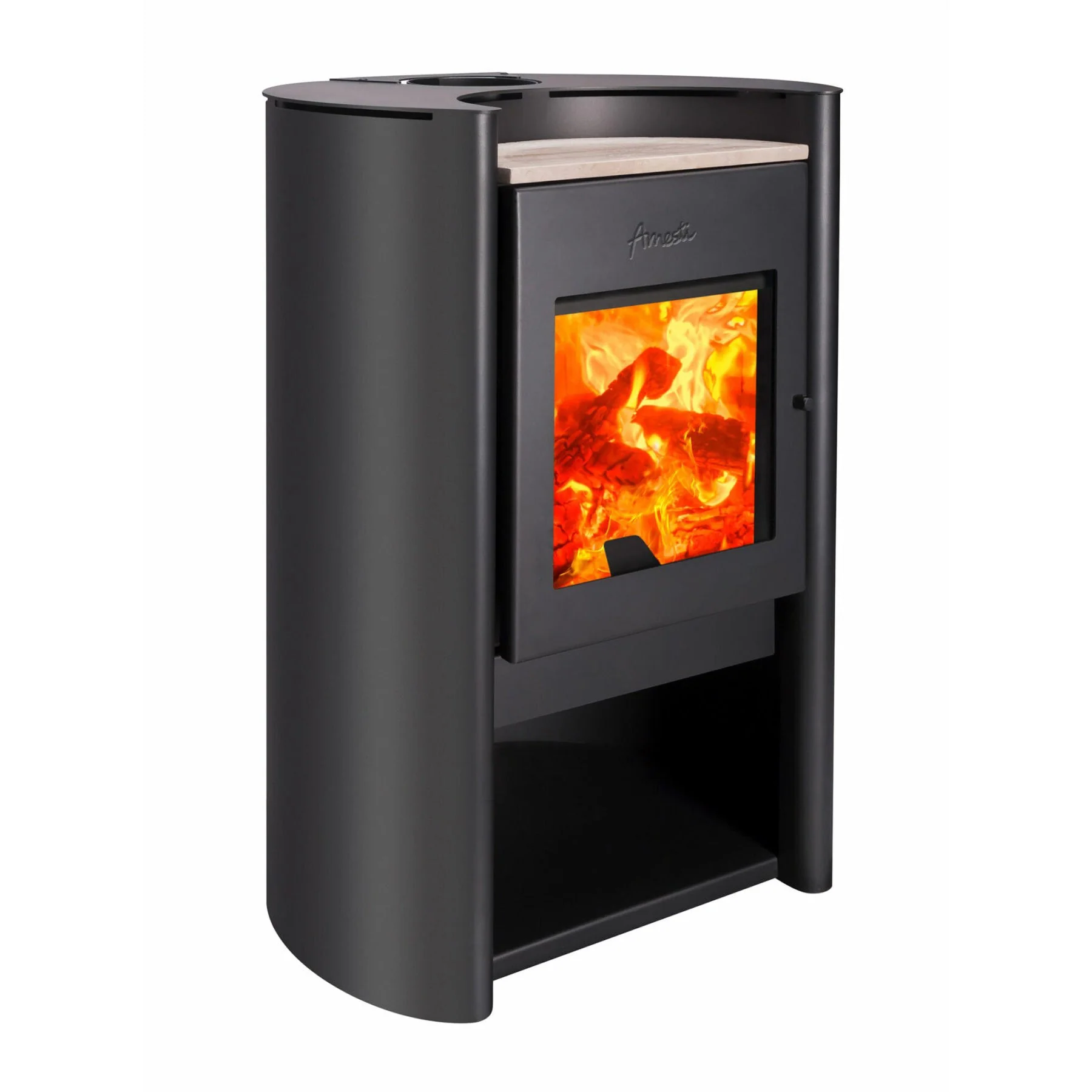 Jetmaster Amesti Rondo 490 Freestanding Slow Combustion Fireplace