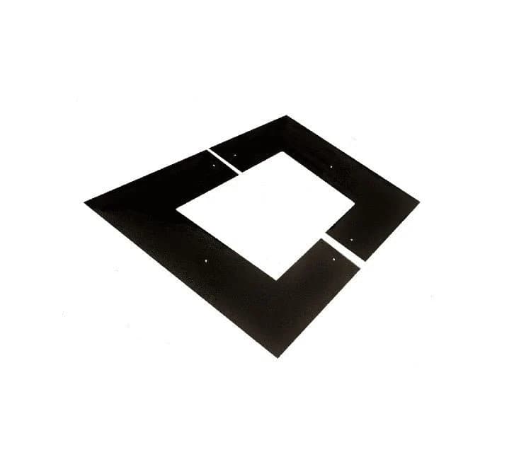 Jetmaster Chimney Escutcheon/ Ceiling Plate (Square) - Black Mild Steel