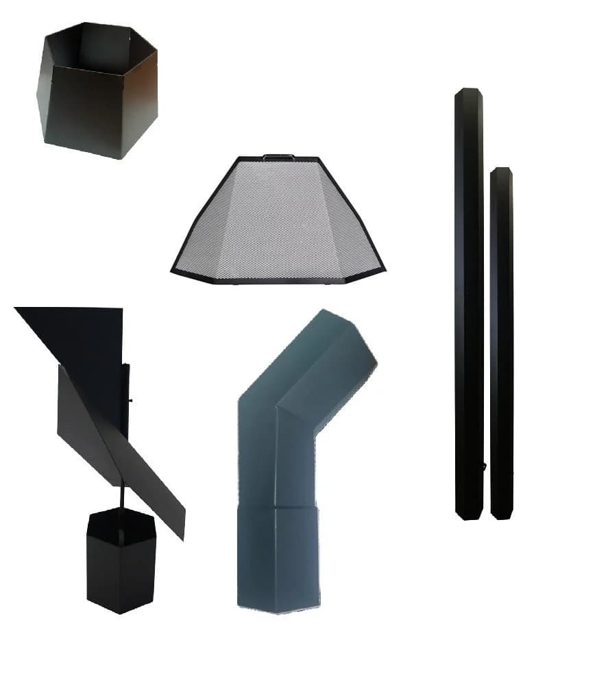 Jetmaster Mild Steel Hex 800 Fireplace Range Parts - Various Options