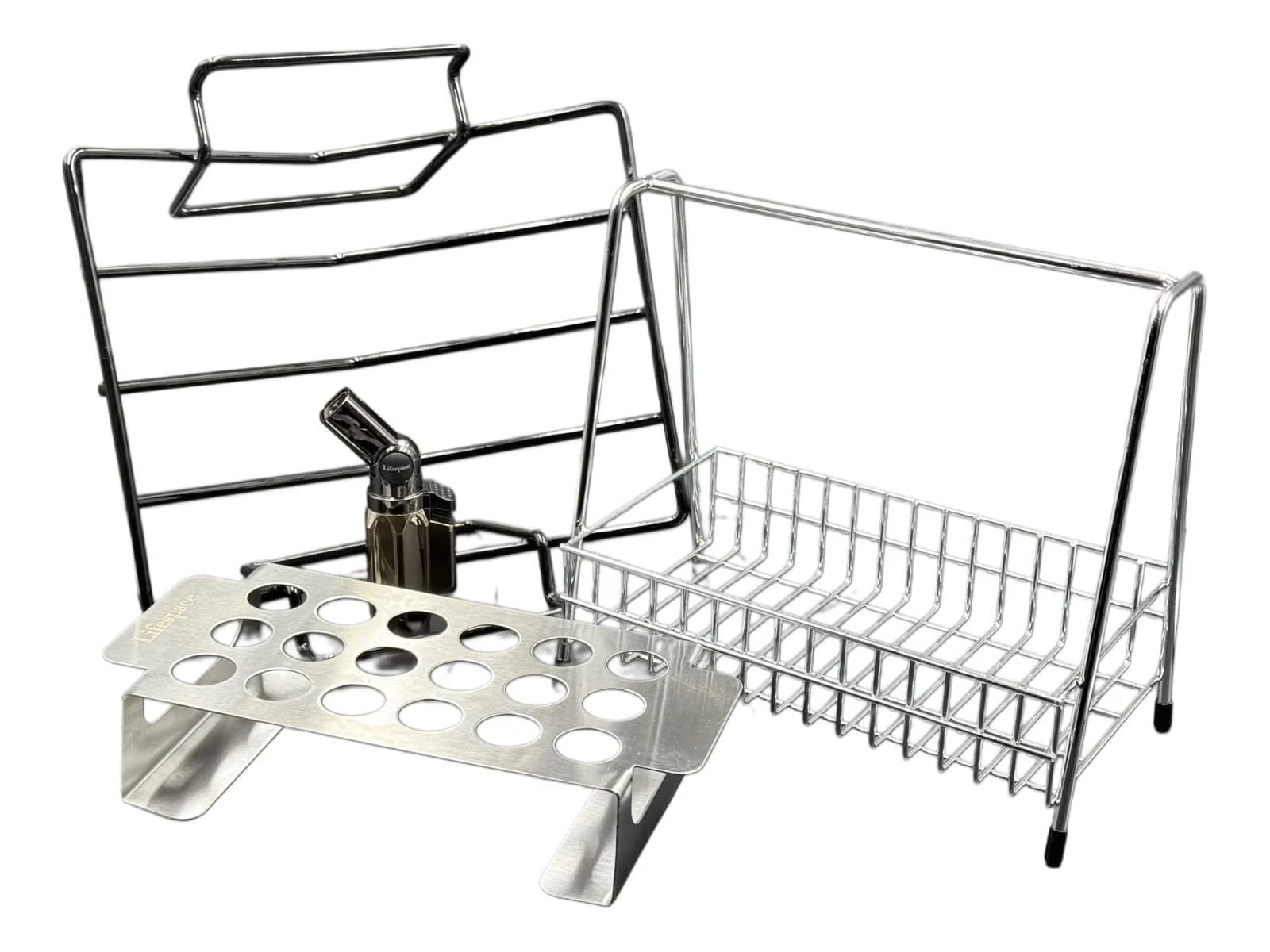 Lifespace "Braai-Like-a-Pro-Bundle" - Ribs, Poppers, Condiment Caddy & Torch Power