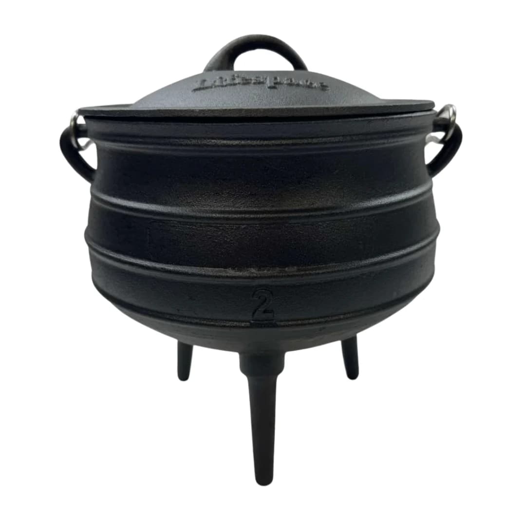 Lifespace Cast Iron No 2 Potjie Pot - 6lt