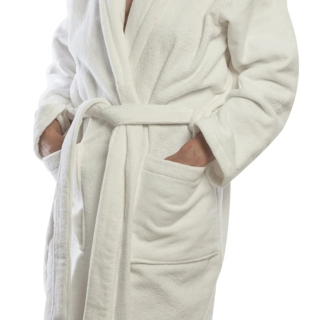Club Classique Unisex Pure Cotton Velour Collared Bathrobes - Various Sizes and Colours