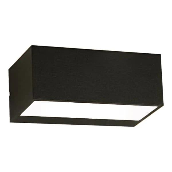 Die Cast Aluminium Bulkhead with Frosted Glass BH082 BLACK