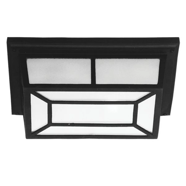 Die Cast Aluminium with Frosted Glass BH2080 BLACK