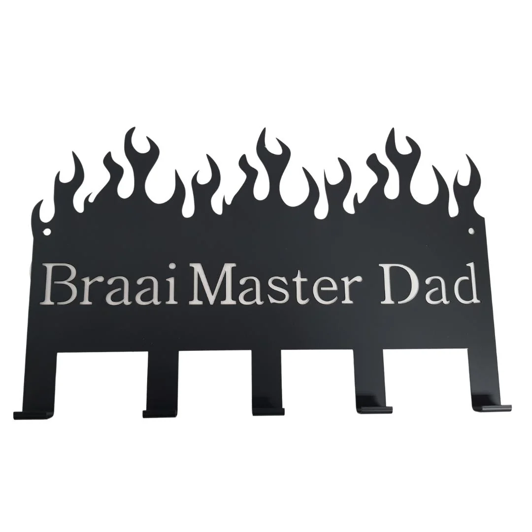 Lifespace "Braai Master Dad" Braai 5 Hook Utility Rack