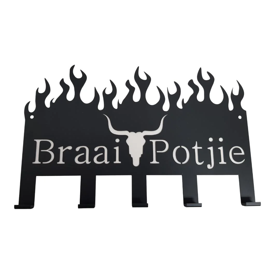 Lifespace "Braai Potjie" Braai 5 Hook Utility Rack