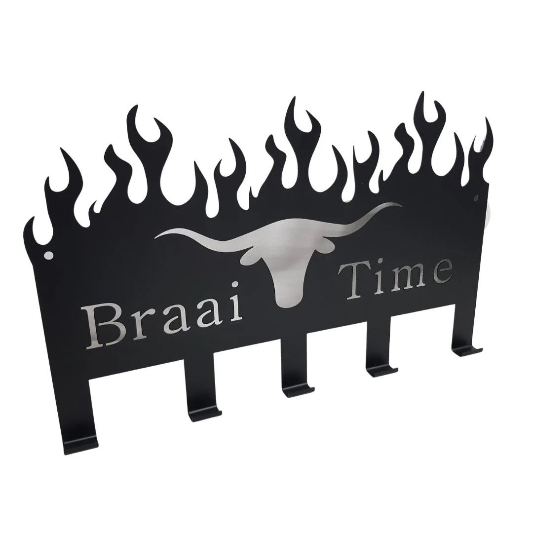 Lifespace "Braai Time" Braai 5 Hook Utility Rack