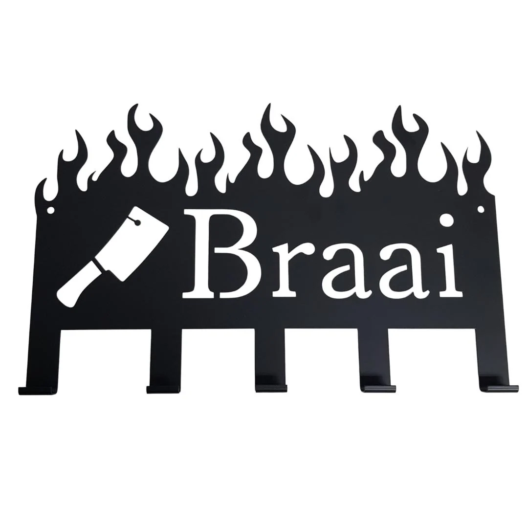Lifespace "Braai (with cleaver)" Braai 5 Hook Utility Rack