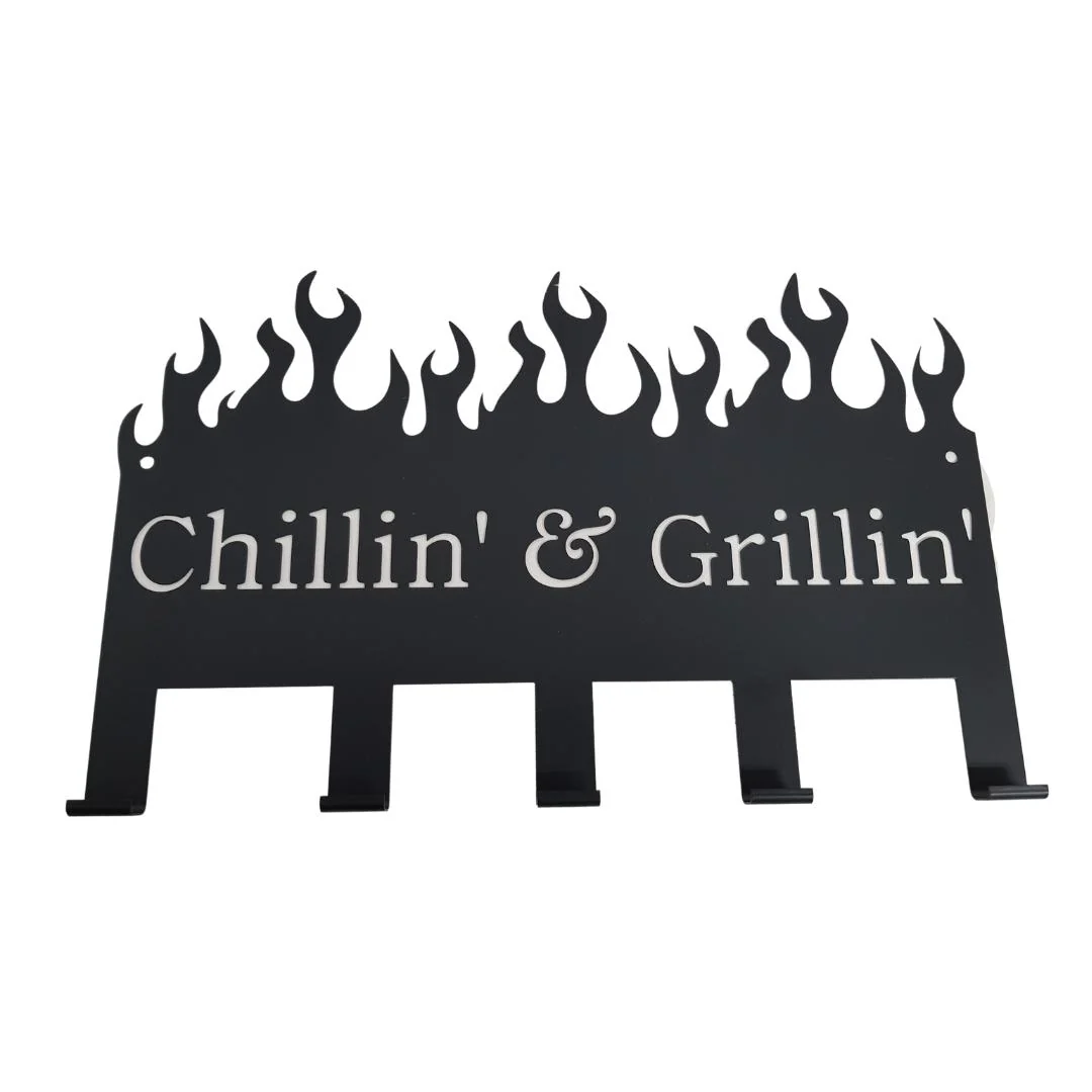 Lifespace "Chillin' & Grillin'" Braai 5 Hook Utility Rack