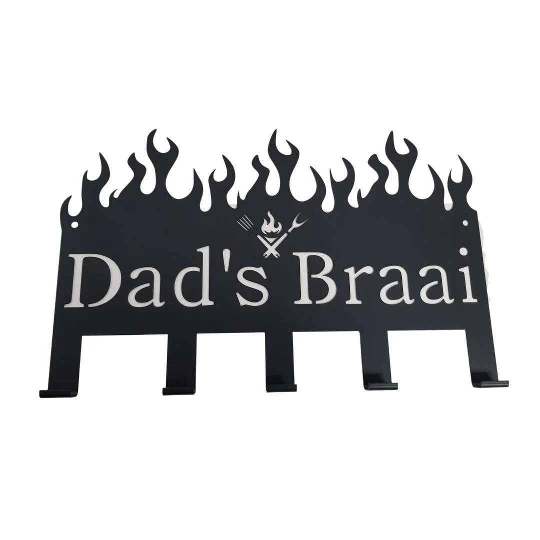 Lifespace "Dad's Braai" Braai 5 Hook Utility Rack