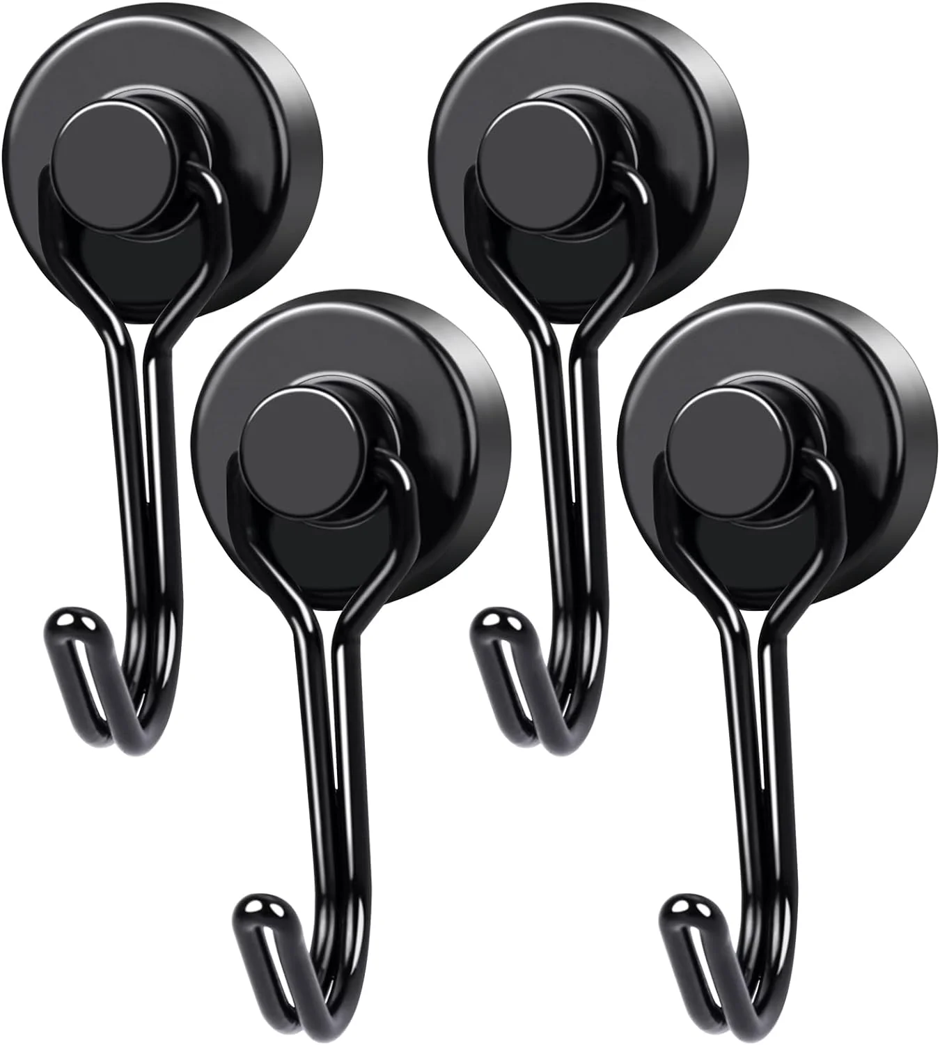 Lifespace Heavy Duty Magnetic Braai & Utility Hooks - 4-Hook Pack