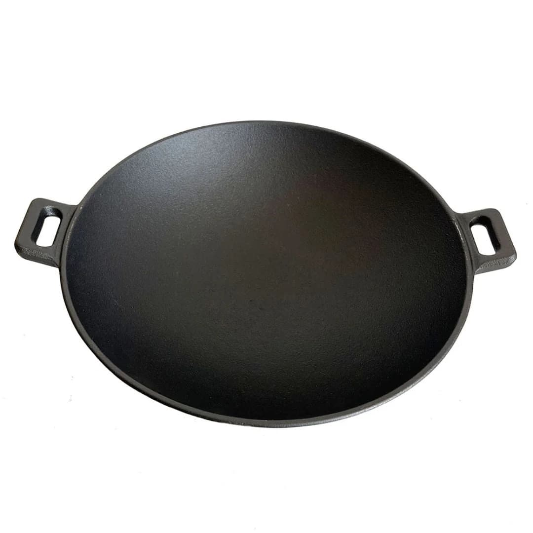 Lifespace Cast Iron Wok - 37cm x 31cm