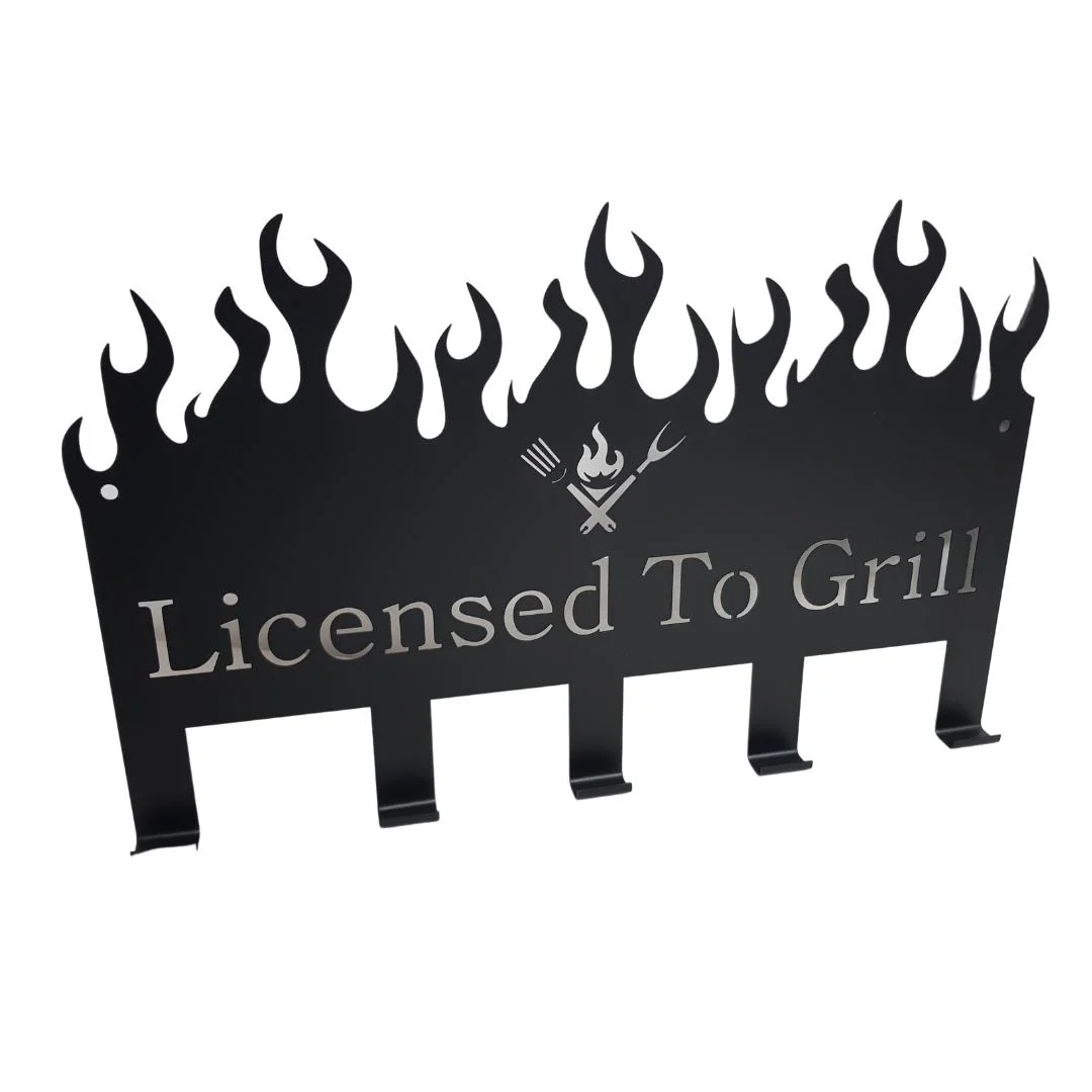 Lifespace "Licensed to Grill" Braai 5 Hook Utility Rack