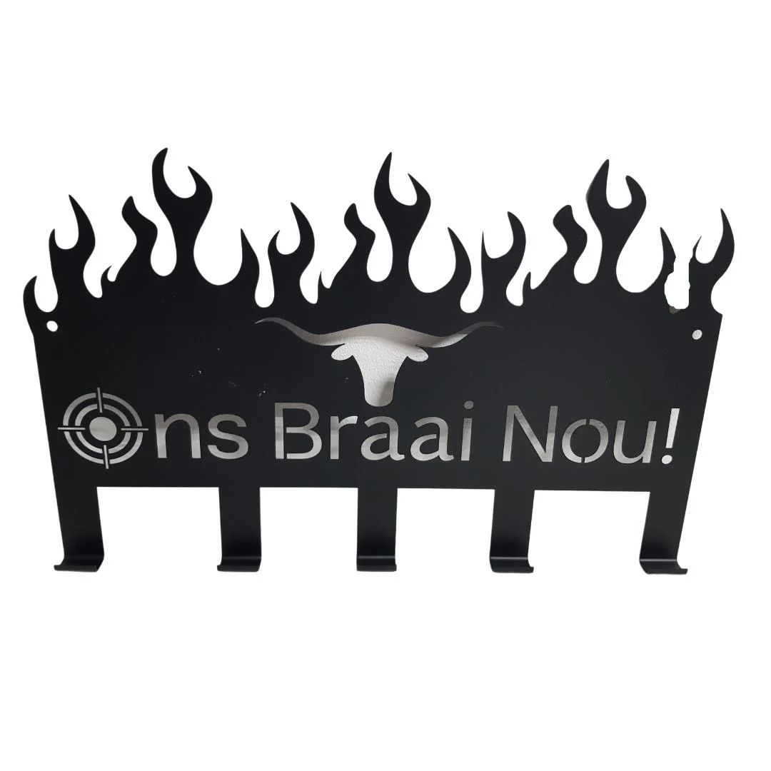 Lifespace "Ons Braai Nou" Braai 5 Hook Utility Rack