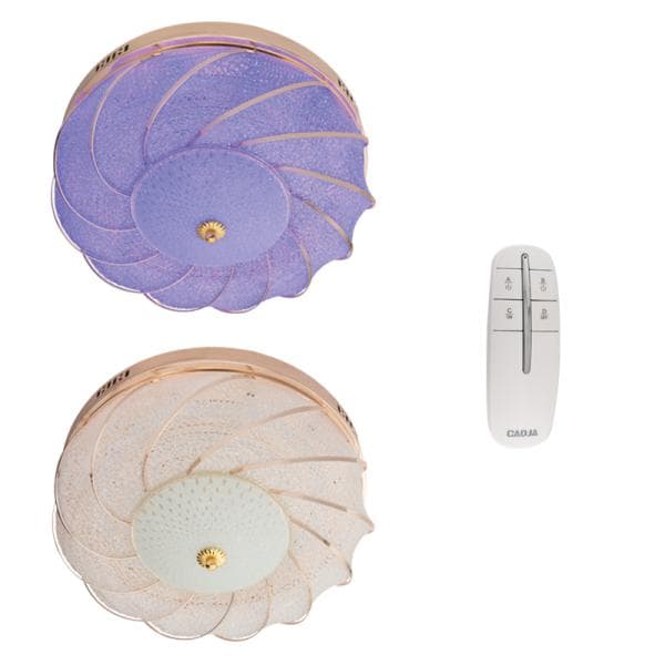Polished Gold Metal with Textured Glass and Plastic Colour Changing Red, Blue, Pink, Purple CF163 RGB