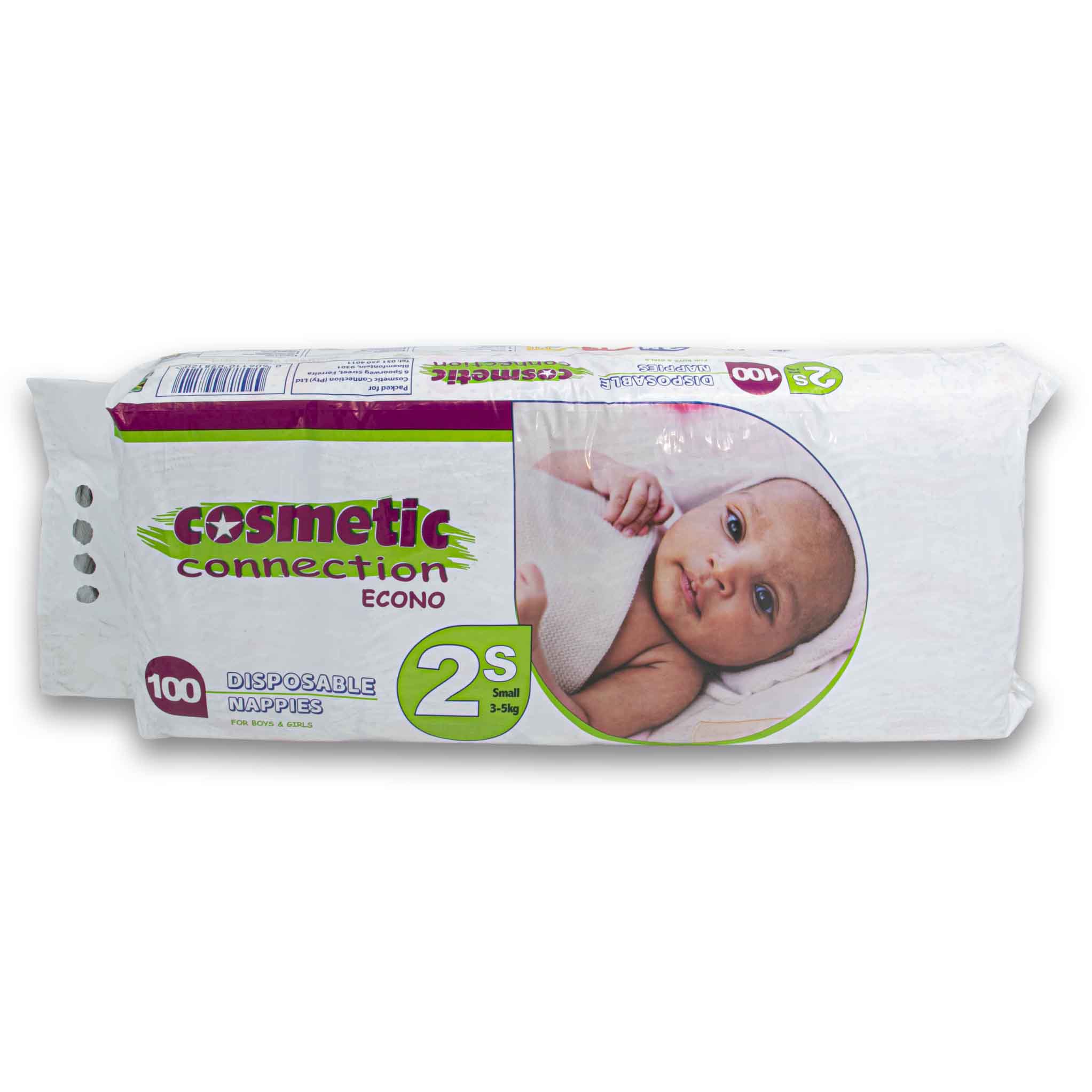Disposable Nappies for Boys and Girls Economy 100 Pack