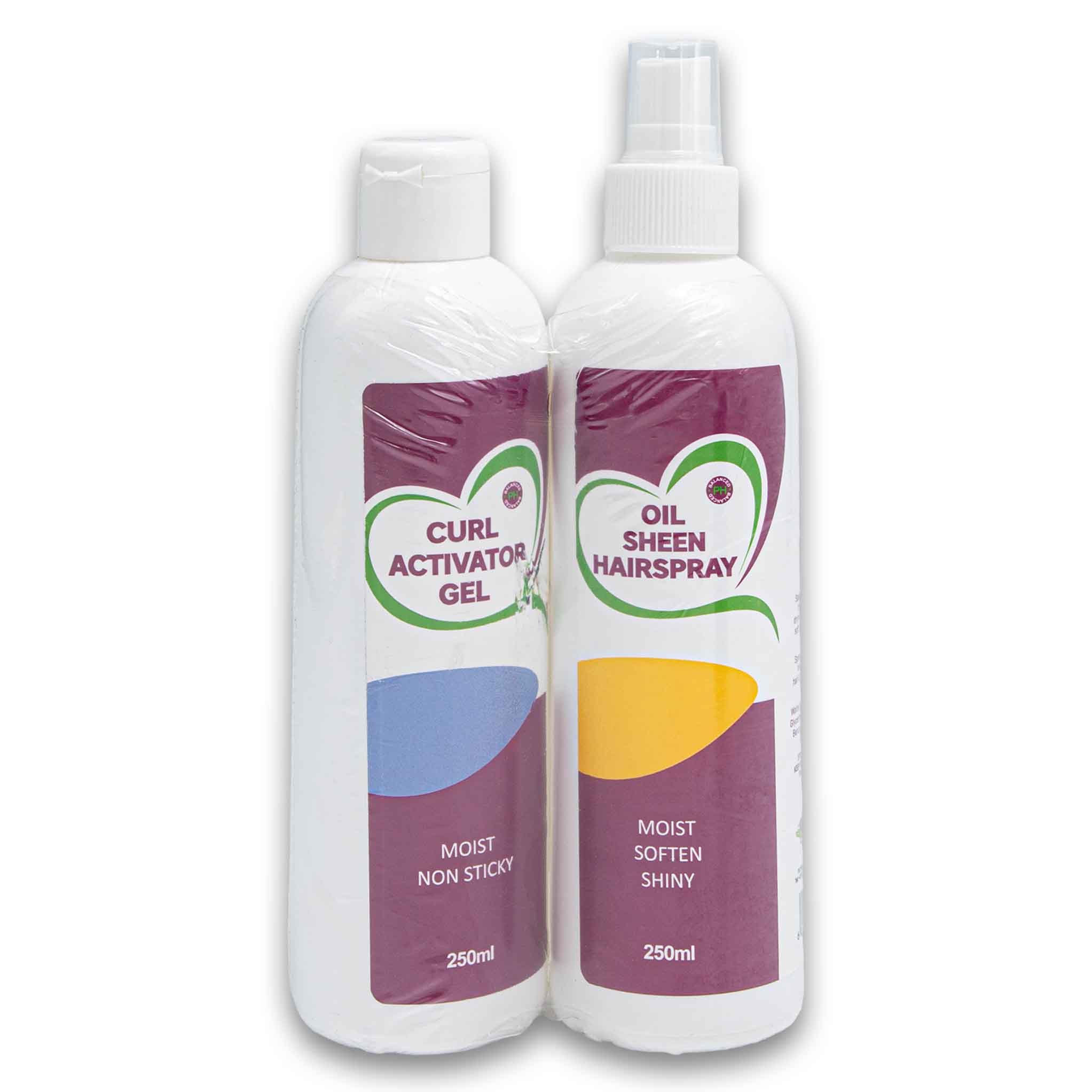 Hair Curl Activator Gel 250ml + Oil Sheen Hair Spray 250ml
