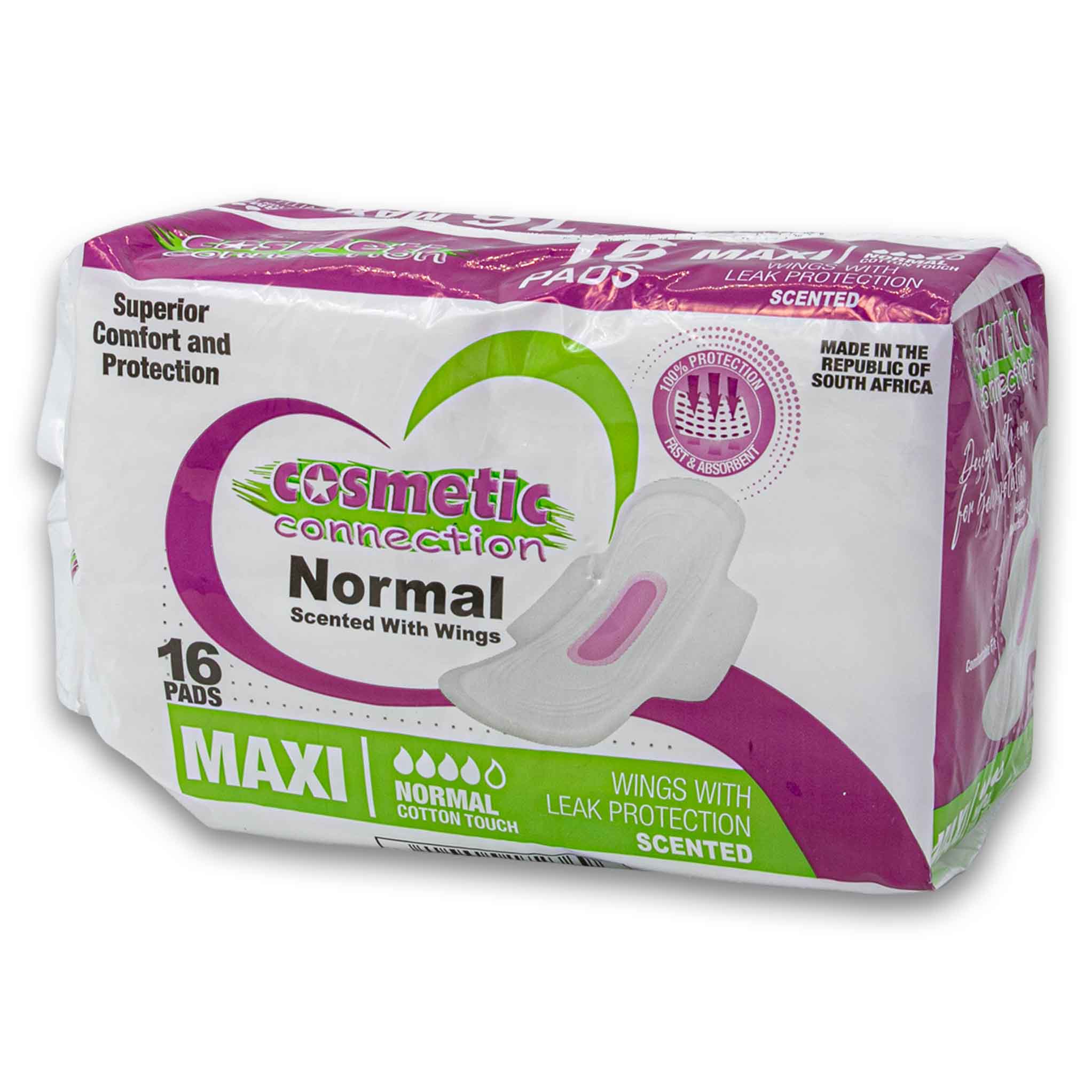 Maxi Pads Normal Flow with Wings 16 Pack