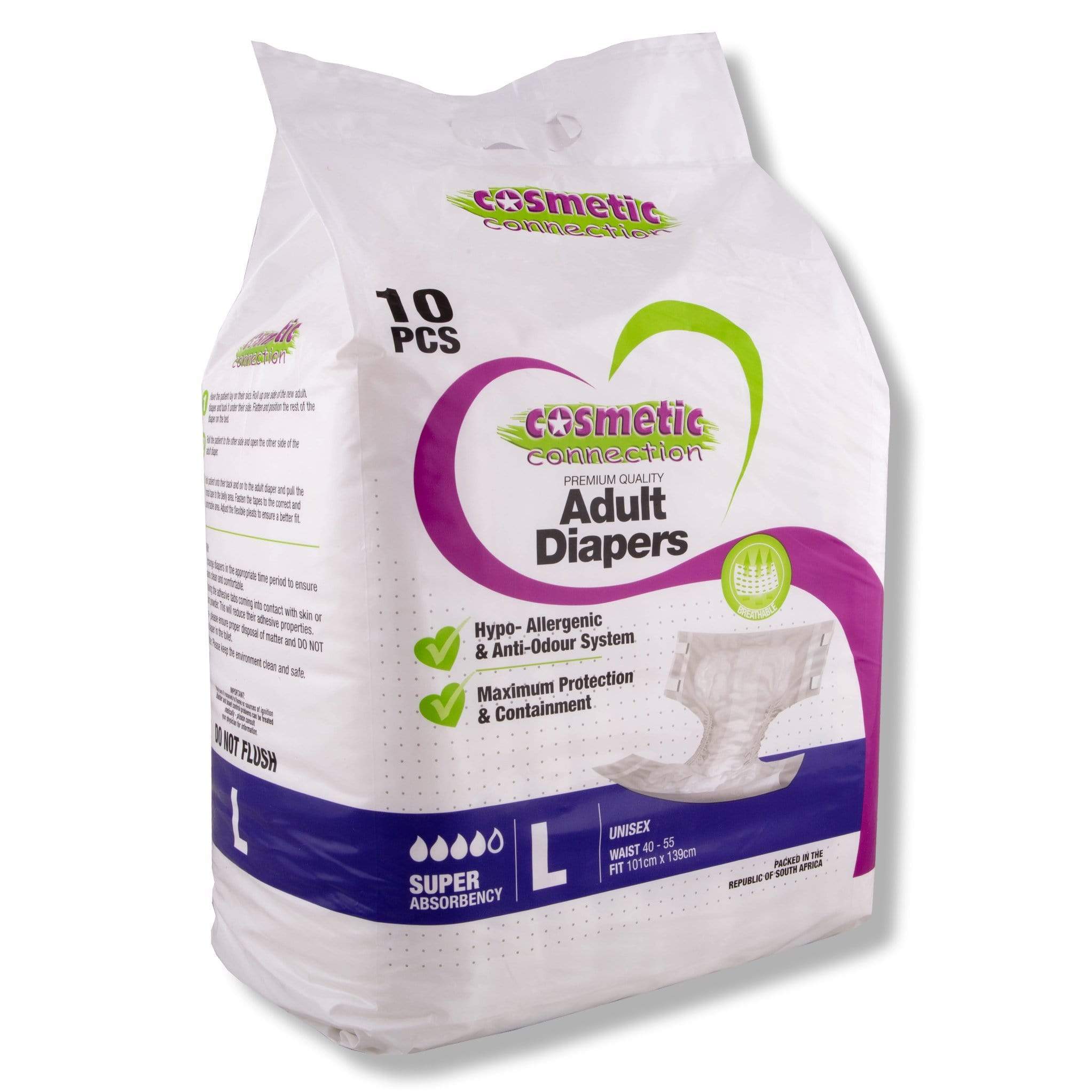 Premium Adult Unisex Diapers 10 Pack