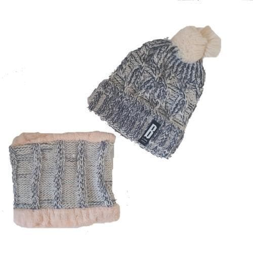 Pom Pom Beanie & Scarf Set – Stylish Winter Warmth for Kids and Adults
