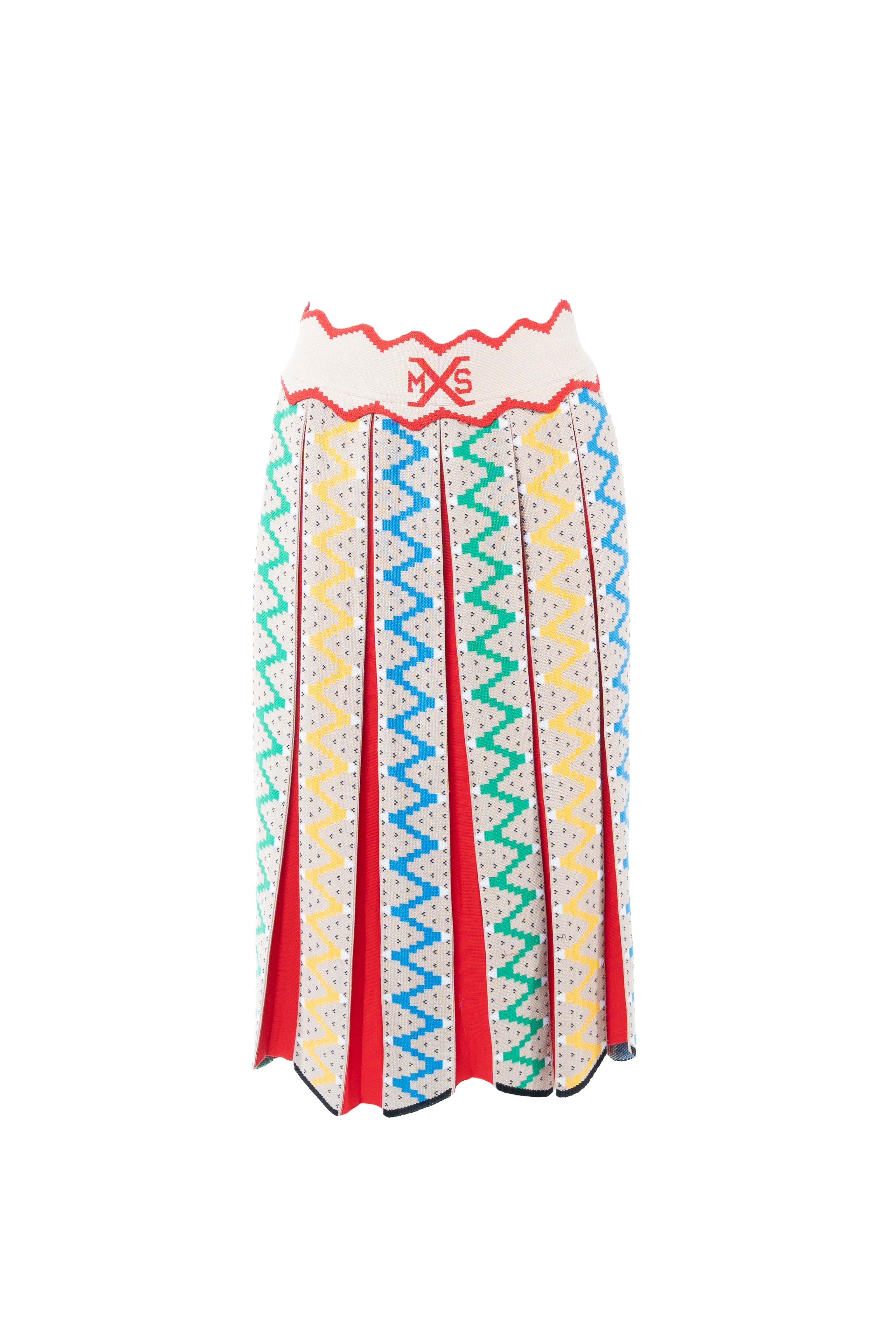 MAXHOSA MLSK86 - LADIES KNITTED PLEATED BELOW KNEE SKIRT