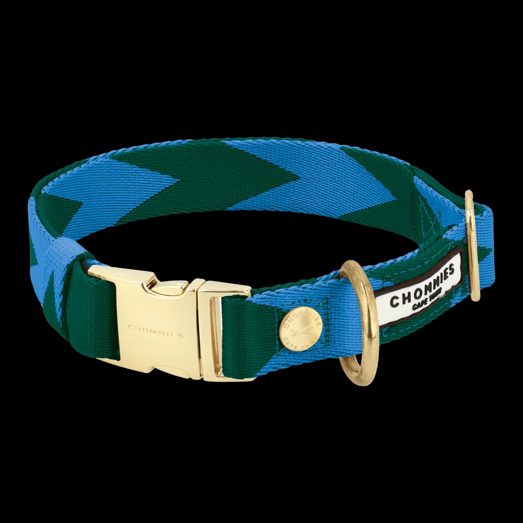 Adjustable Quick-Release Collar | Blue & Green