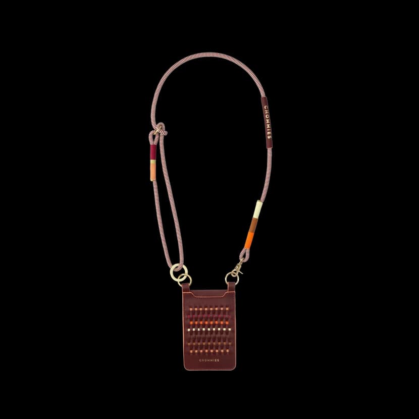 Woven Phone Pouch + Matching Lanyard | Autumn