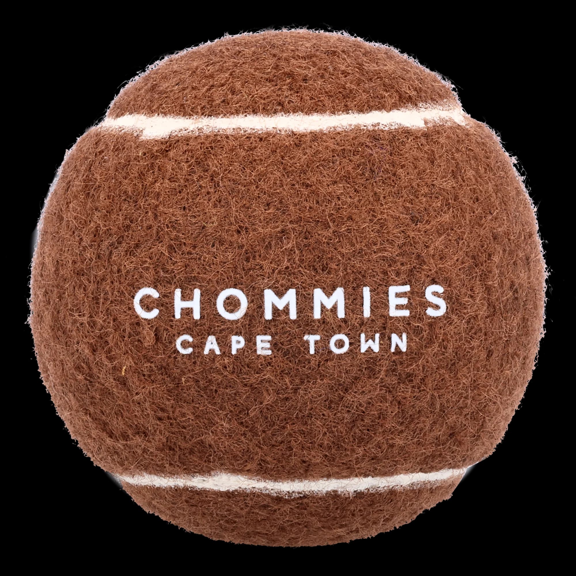Chommies Branded Tennis Ball | Chocolate Brown