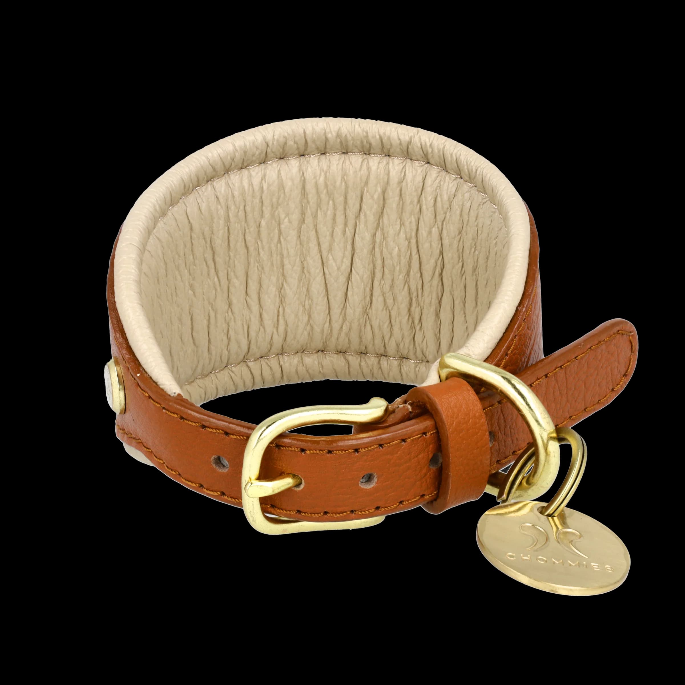 Adjustable Sighthound Collar | Cognac West