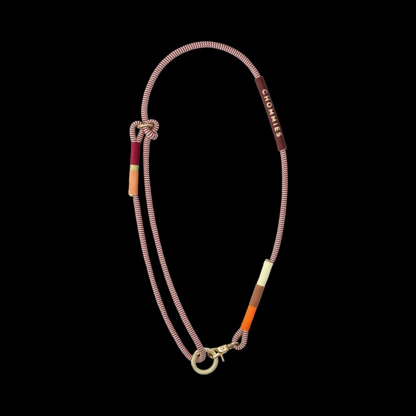Lanyard | Autumn on Burgundy Chevron