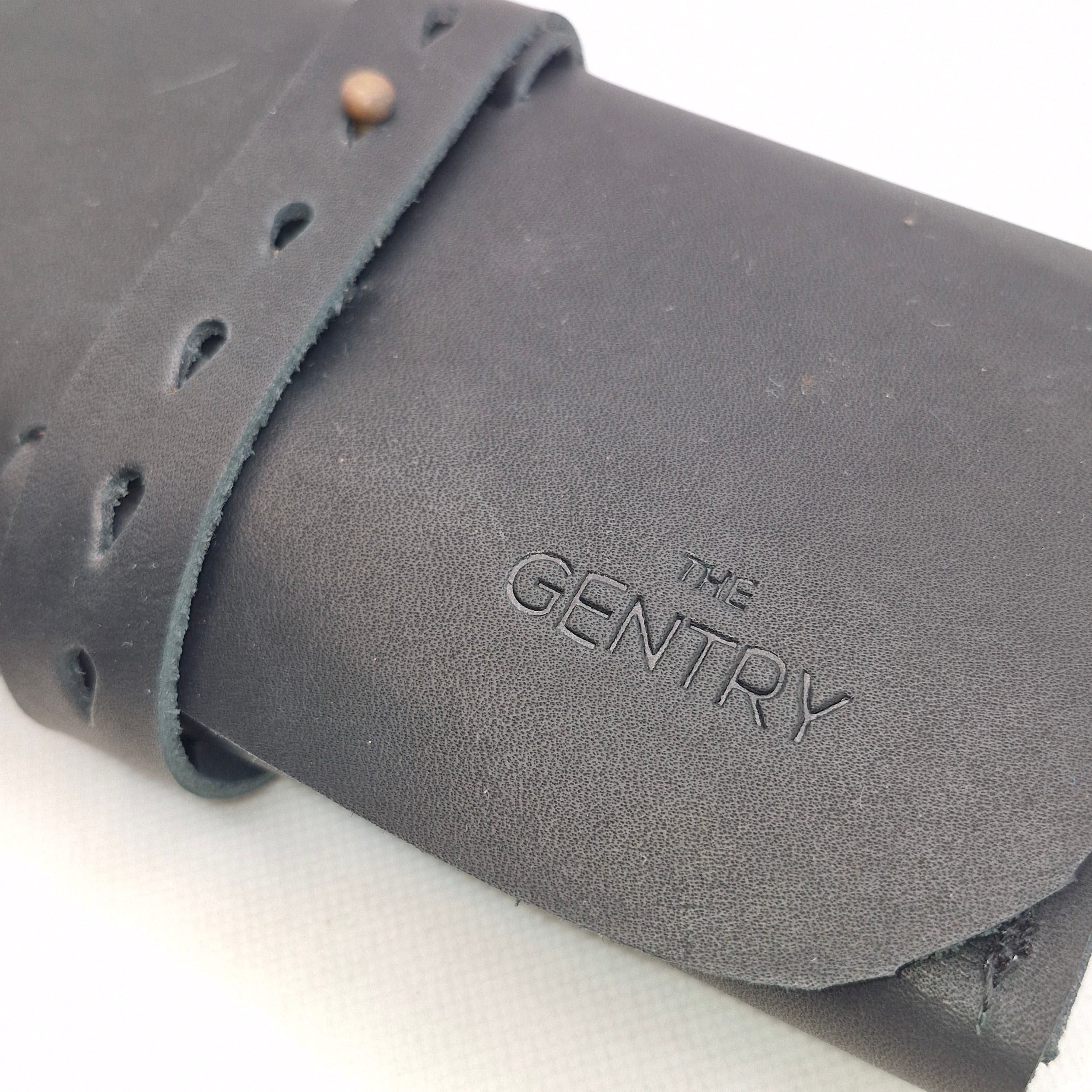 The Gentry | Roll Up Leather Organiser - With Pouch
