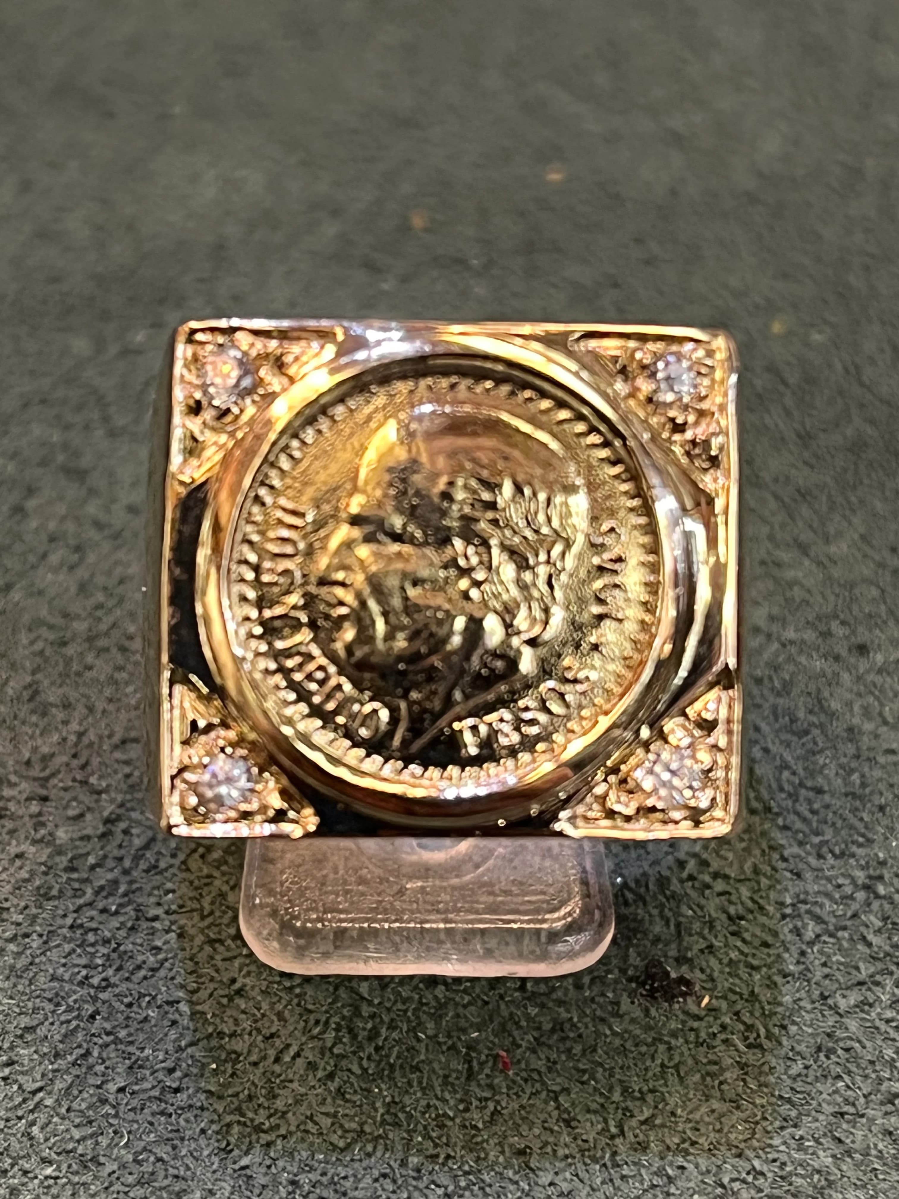 9ct Gold Coin Ring Pesos