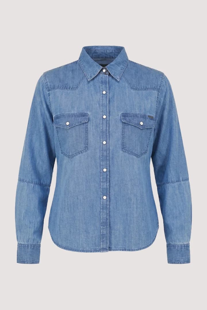 Dark Blue Denim Shirt