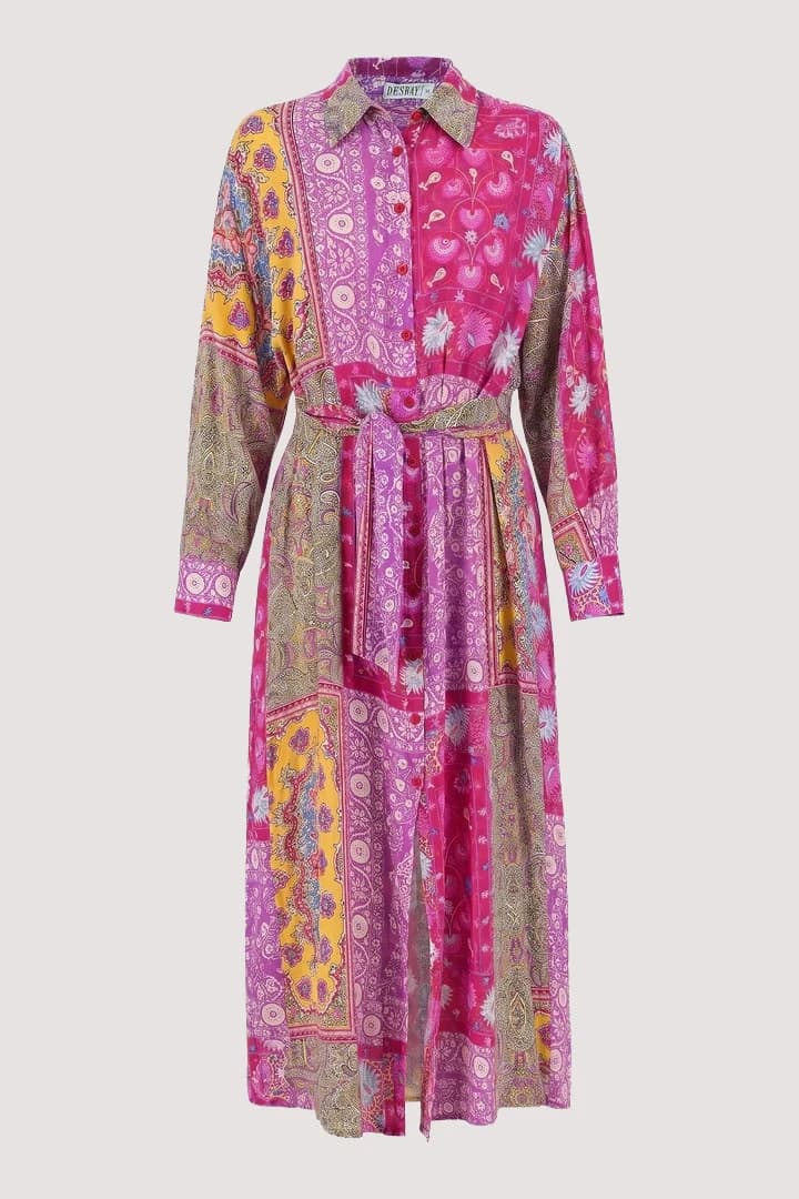 Multi Oversize Shirt Dress