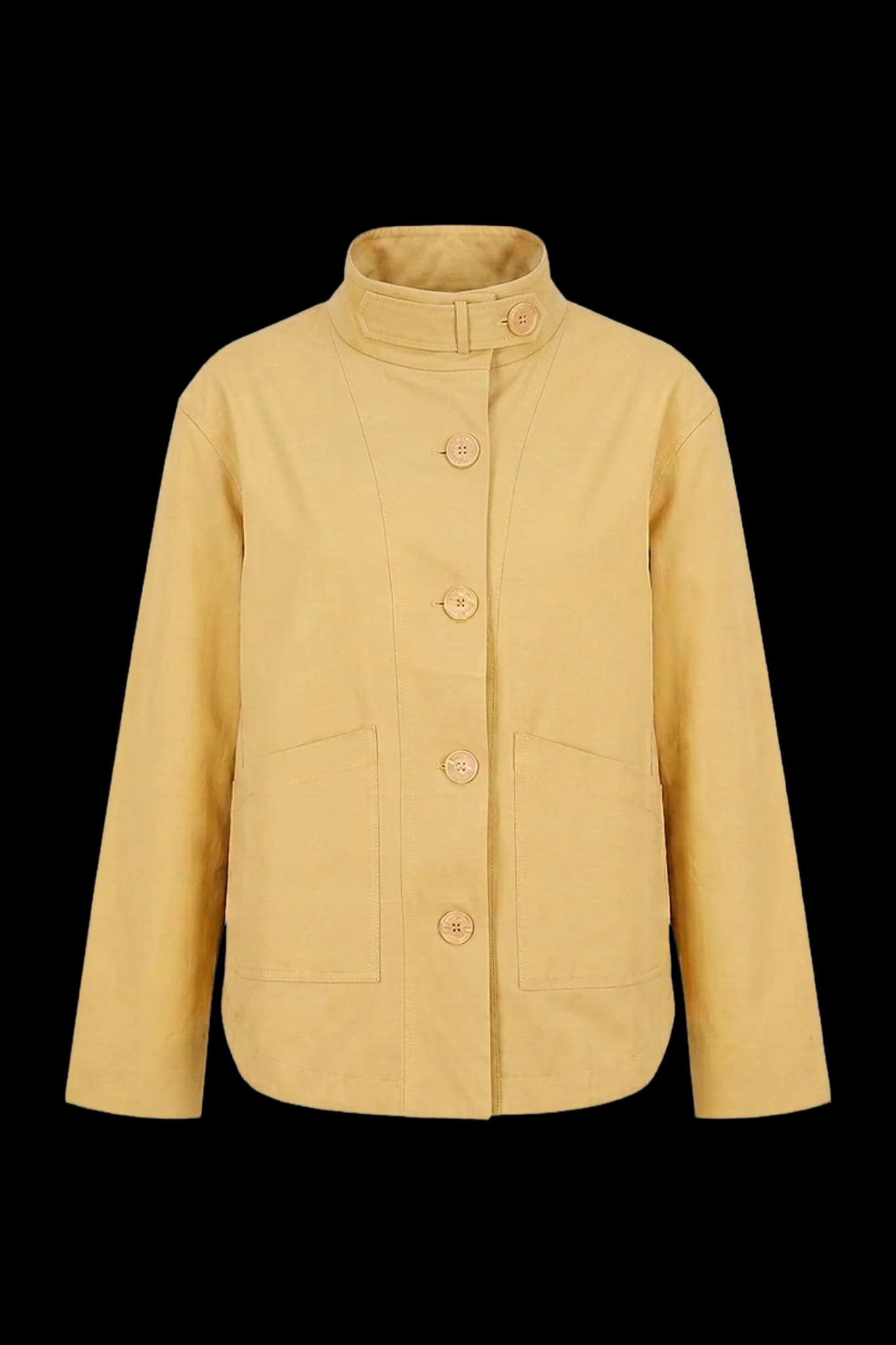 Ochre Funnel Neck Jacket
