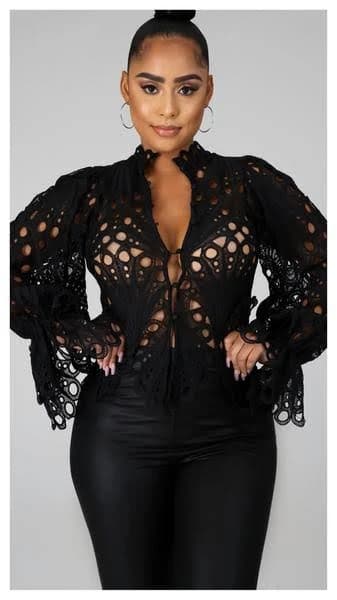 Butterfly Lace-Me Blouse