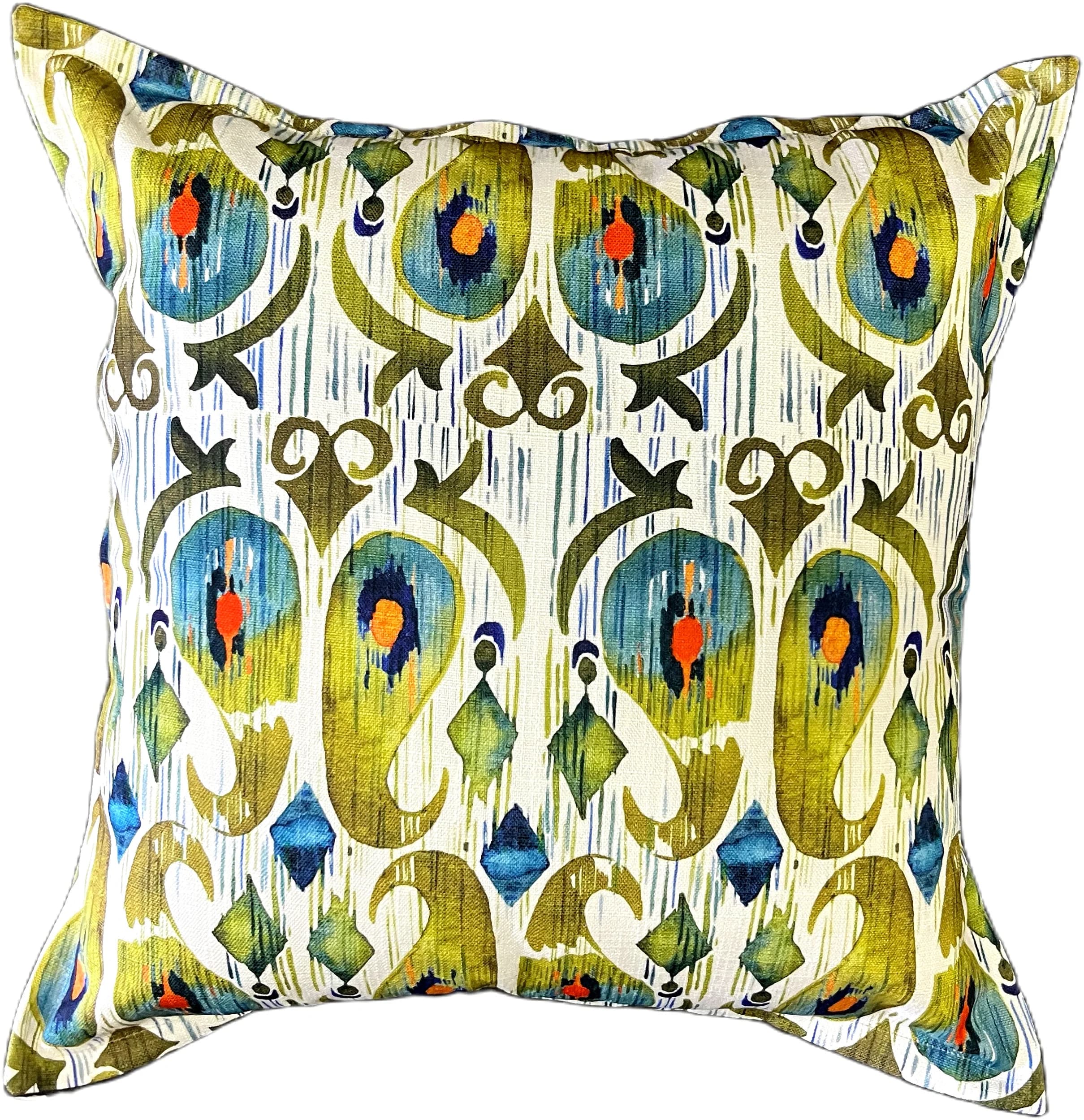 Lime Ikat Scatter Cushions
