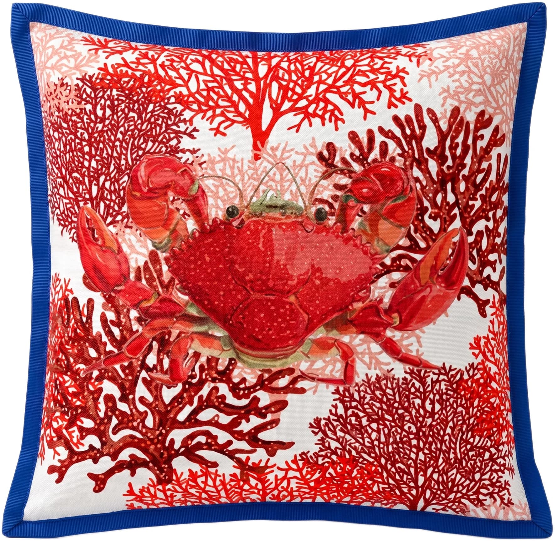 CORAL CRAB SCATTER CUSHION