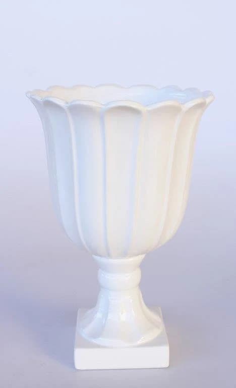 Medium White Vase/Urn