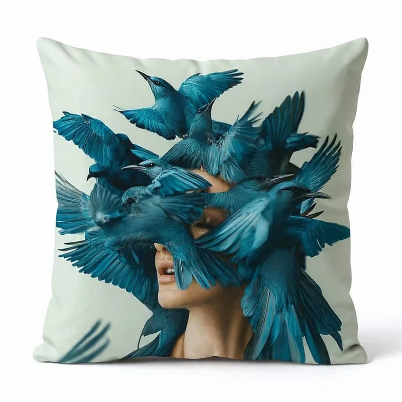 Blue Birds Scatter Cushion