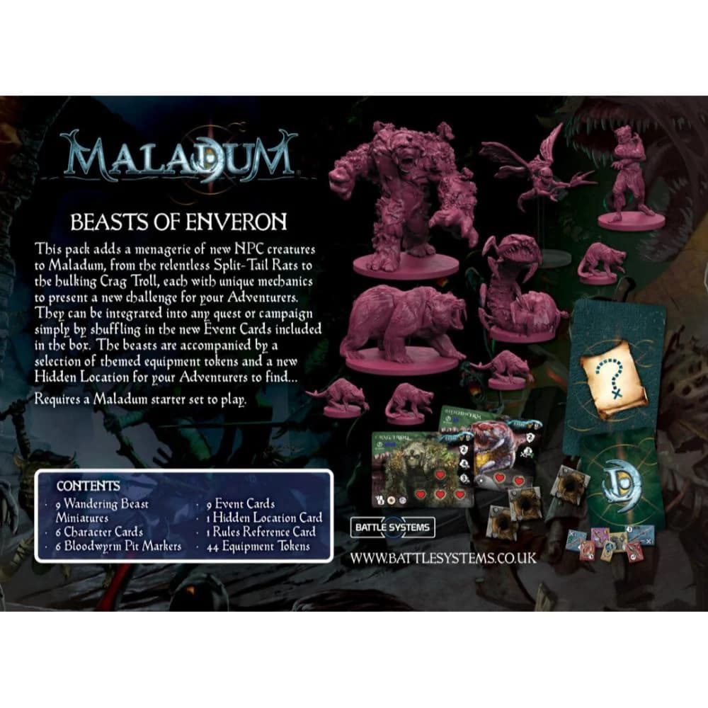 MALADUM: DUNGEONS OF ENVERON - BEASTS OF ENVERON EXPANSION