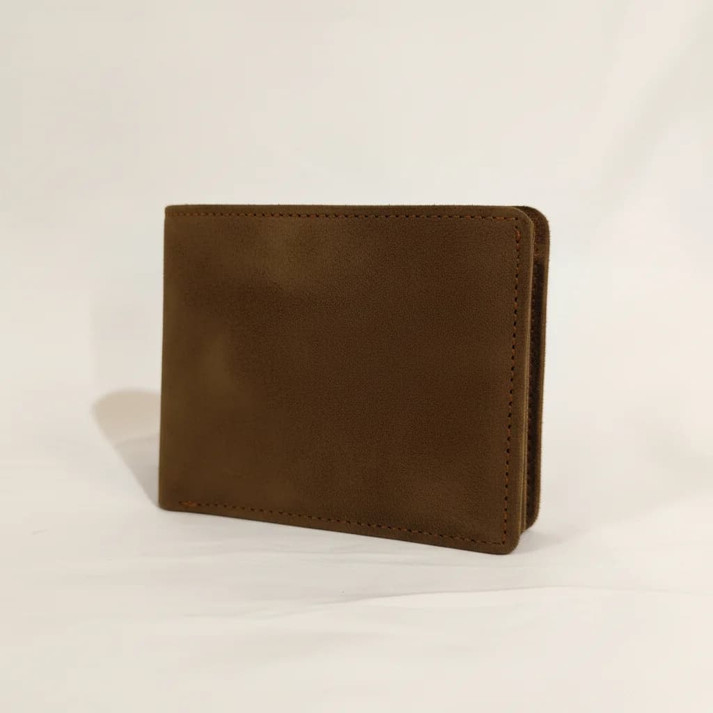 Genuine Leather Men's Wallet – 6 Card Slots, Coin Pocket & 2 Note Compartments | Minx Leather
