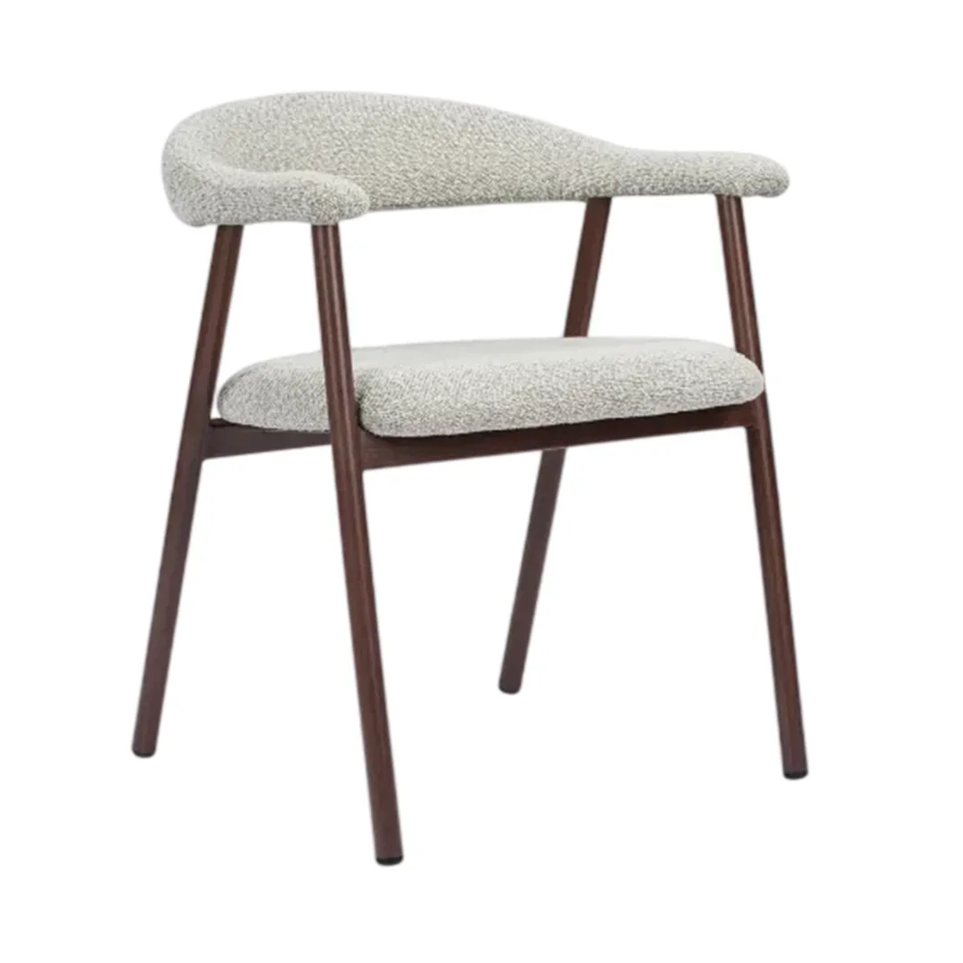 Suki Carver Fabric and Wood Like Dining Chair - Various Colours