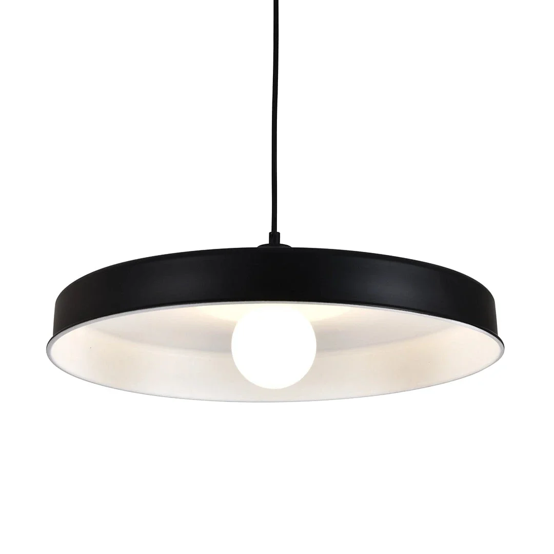 Drop Disc Pendant Light - Black | White