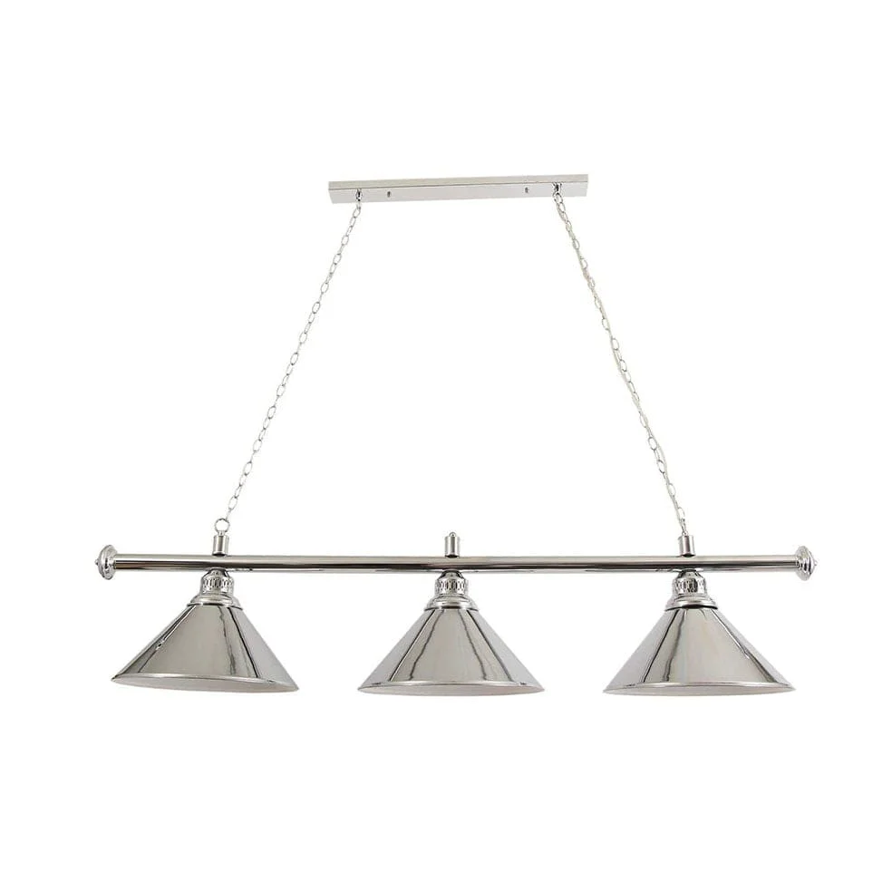 Triple Chrome Pendant Light